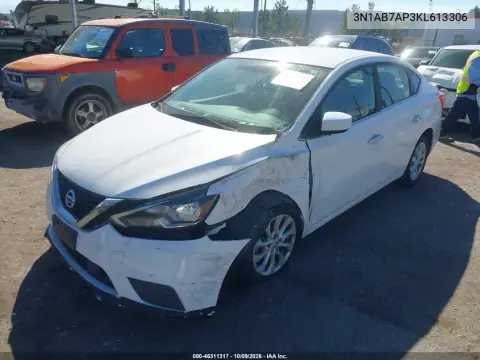2019 Nissan Sentra Sv VIN 3N1AB7AP3KL613306 фото 2