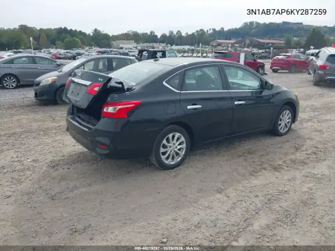 2019 Nissan Sentra Sv VIN 3N1AB7AP6KY287259 фото 4