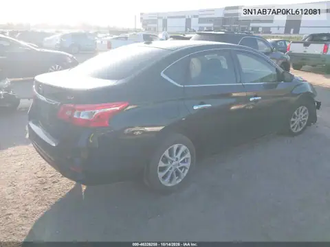 3N1AB7AP0KL612081 — 2019 Nissan Sentra, фото 4 с аукциона IAAI, Передняя часть слева