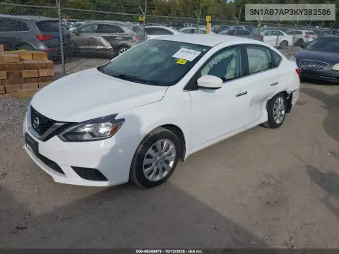 2019 Nissan Sentra S VIN 3N1AB7AP3KY382586 фото 3