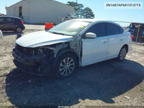 2019 Nissan Sentra Sv VIN 3N1AB7AP6KY313715 фото 3