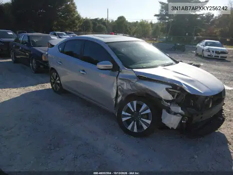 3N1AB7APXKY256242 — 2019 Nissan Sentra, Передняя часть, фото до ремонта