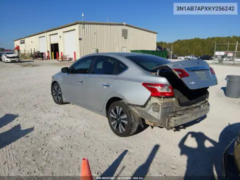 3N1AB7APXKY256242 — 2019 Nissan Sentra, фото 3 с аукциона IAAI, Передняя часть