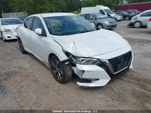 3N1AB8CV8LY303755 — 2020 Nissan Sentra, Передняя часть (Front), фото до ремонта