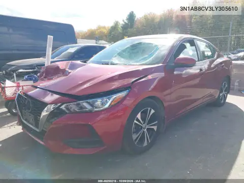 2020 Nissan Sentra Sv Xtronic Cvt VIN 3N1AB8CV3LY305610 фото 3