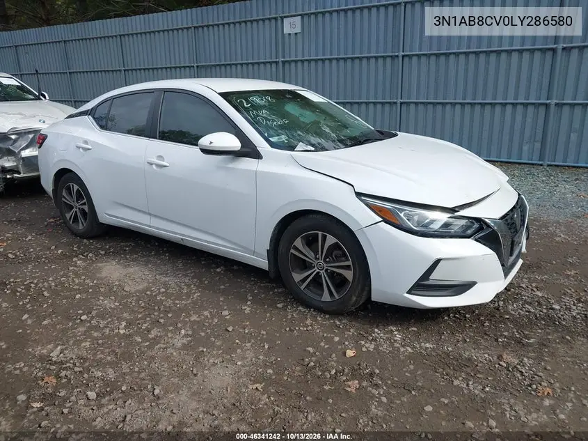 3N1AB8CV0LY286580 — 2020 Nissan Sentra, фото 2 с аукциона IAAI, Передняя часть