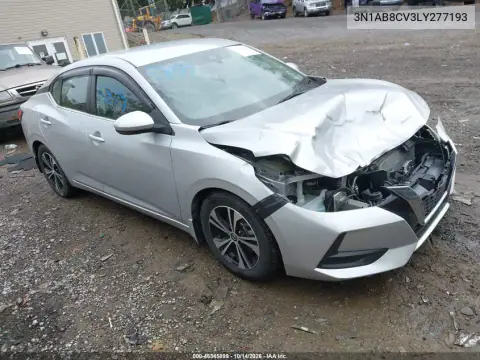 3N1AB8CV3LY277193 — 2020 Nissan Sentra, фото 2 с аукциона IAAI, Передняя часть