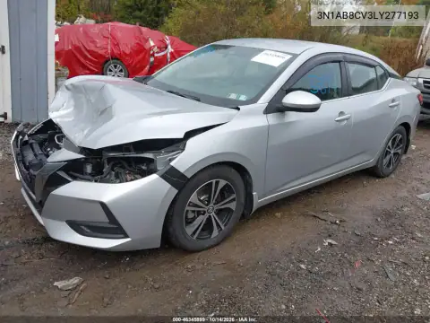 3N1AB8CV3LY277193 — 2020 Nissan Sentra, фото 3 с аукциона IAAI, Передняя часть