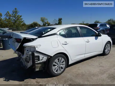 2021 Nissan Sentra S Xtronic Cvt VIN 3N1AB8BV5MY256820 фото 5