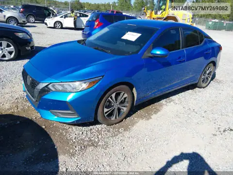 2021 Nissan Sentra Sv Xtronic Cvt VIN 3N1AB8CV7MY269082 фото 3