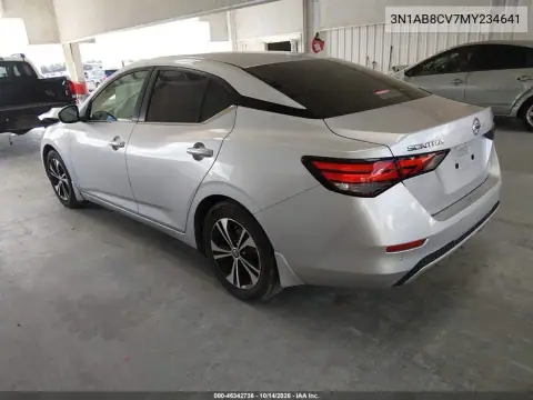 3N1AB8CV7MY234641 — 2021 Nissan Sentra, фото 3 с аукциона IAAI, Передняя часть