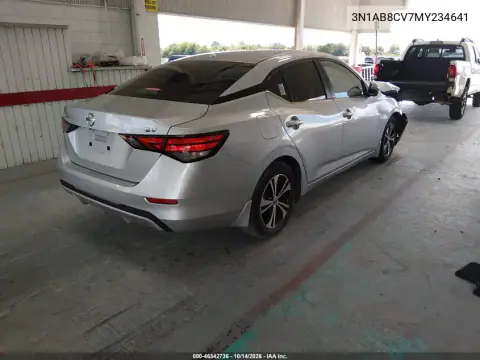 3N1AB8CV7MY234641 — 2021 Nissan Sentra, фото 4 с аукциона IAAI, Передняя часть