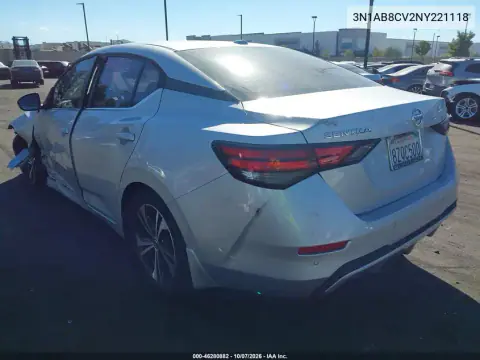 2022 Nissan Sentra Sv Xtronic Cvt VIN 3N1AB8CV2NY221118 фото 4