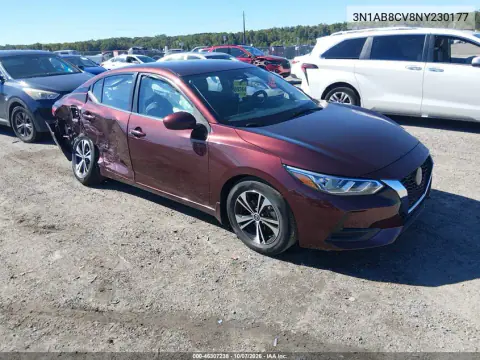 2022 Nissan Sentra Sv Xtronic Cvt VIN 3N1AB8CV8NY230177 фото 2