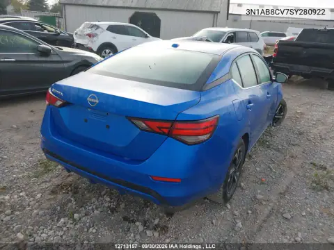 2025 Nissan Sentra Sv VIN 3N1AB8CV7SY280922 фото 4