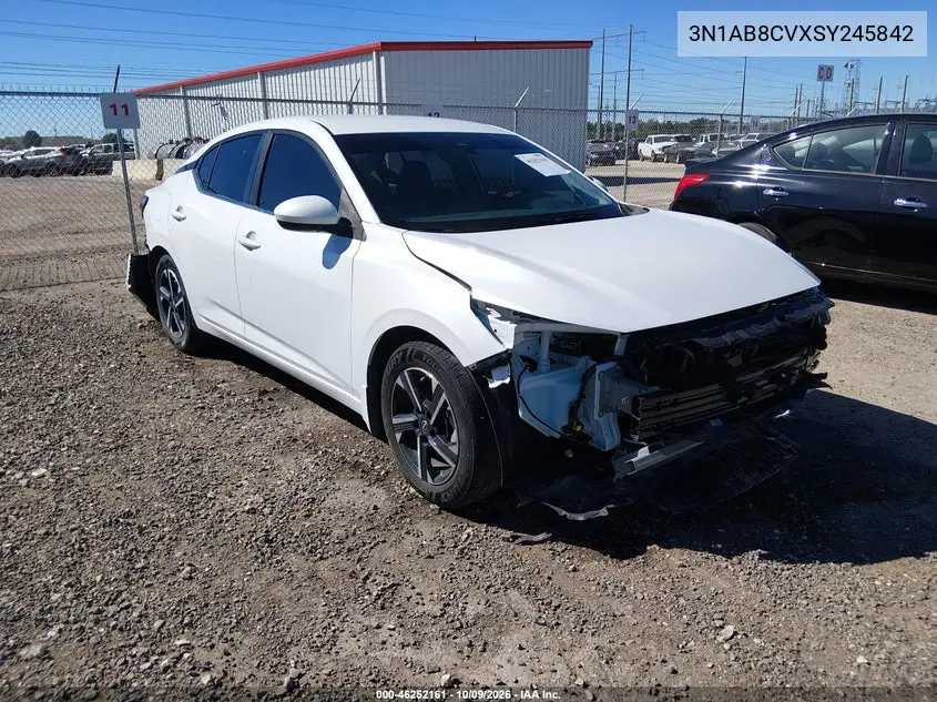 2025 Nissan Sentra Sv VIN 3N1AB8CVXSY245842 фото 1
