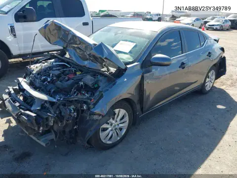 2025 Nissan Sentra S VIN 3N1AB8BV2SY349789 фото 2