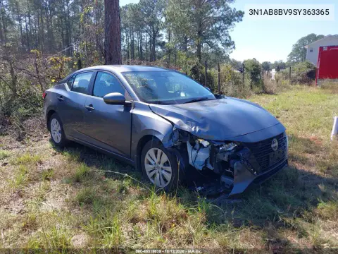 3N1AB8BV9SY363365 — 2025 Nissan Sentra, Передняя часть, фото до ремонта