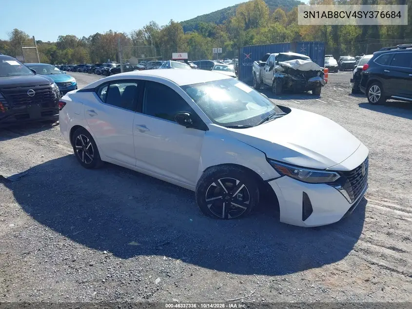 3N1AB8CV4SY376684 — 2025 Nissan Sentra, фото 2 с аукциона IAAI 17.10.2026, Передняя часть справа