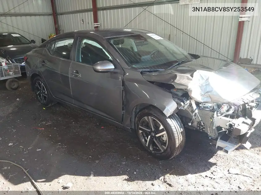 3N1AB8CV8SY253549 Nissan Sentra 2025 — повреждение Передняя часть, фото до ремонта