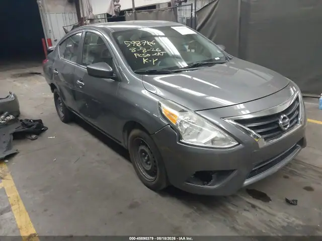 3N1CN7AP5KL857779 — 2019 Nissan Versa 1.6 SV, Задняя часть (Rear), фото до ремонта