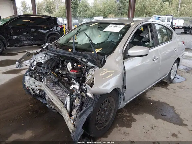 3N1CN7AP6KL850128 — 2019 Nissan Versa 1.6 SV, фото 2 с аукциона IAAI 14.10.2026, Передняя часть