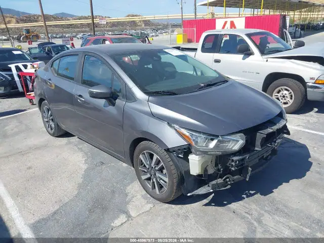 3N1CN8EV1ML846926 — 2021 Nissan Versa SV Xtronic Cvt, Передняя часть (Front End), фото до ремонта