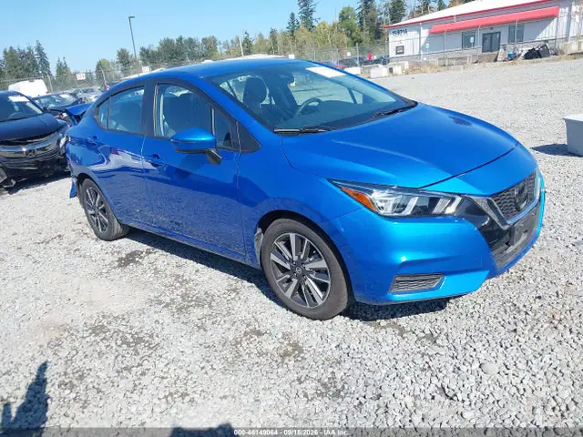 3N1CN8EV3ML818397 — 2021 Nissan Versa SV, Задняя часть (Rear), фото до ремонта