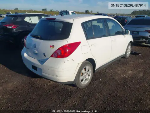 2009 Nissan Versa 1.8Sl VIN 3N1BC13E29L487914 фото 5