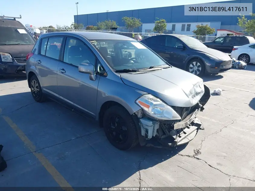 3N1BC13E89L417611 — 2009 Nissan Versa, фото 2 с аукциона IAAI, Передняя часть