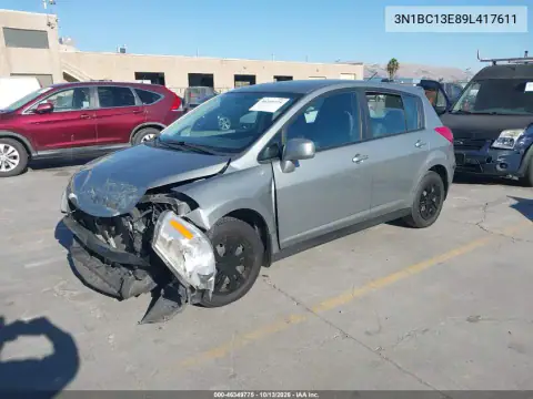 3N1BC13E89L417611 — 2009 Nissan Versa, фото 3 с аукциона IAAI, Передняя часть