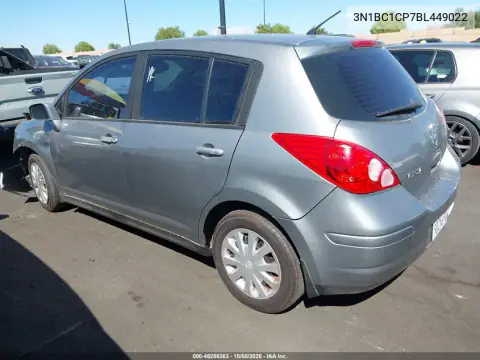 2011 Nissan Versa 1.8S VIN 3N1BC1CP7BL449022 фото 3