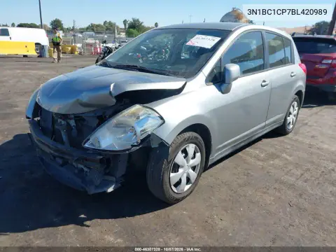 2011 Nissan Versa 1.8S VIN 3N1BC1CP7BL420989 фото 3
