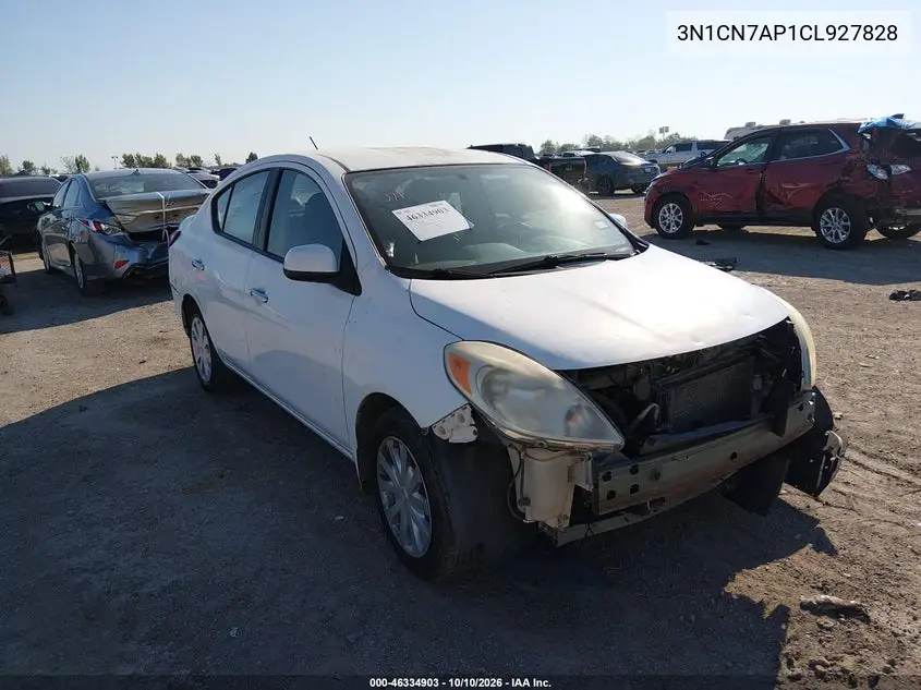 2012 Nissan Versa 1.6 Sv VIN 3N1CN7AP1CL927828 фото 1