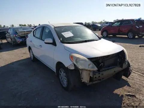 3N1CN7AP1CL927828 — 2012 Nissan Versa, Передняя часть, фото до ремонта