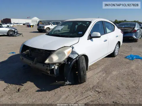 2012 Nissan Versa 1.6 Sv VIN 3N1CN7AP1CL927828 фото 2