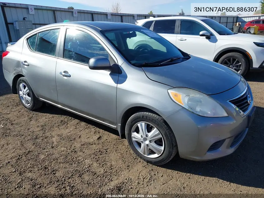 2013 Nissan Versa 1.6 Sv VIN 3N1CN7AP6DL886307 фото 2