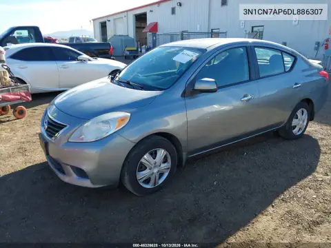 2013 Nissan Versa 1.6 Sv VIN 3N1CN7AP6DL886307 фото 3