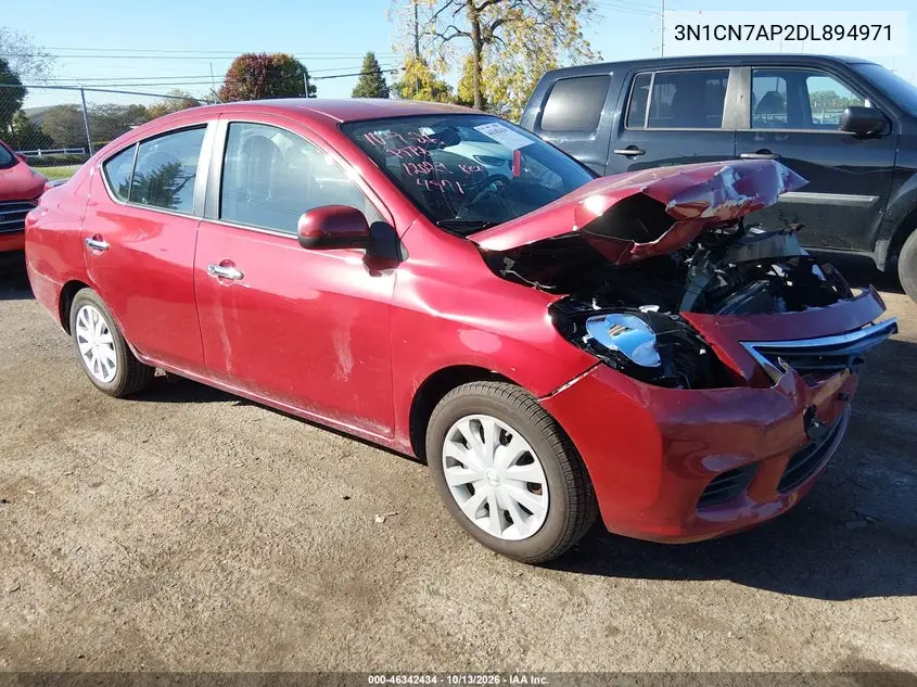 3N1CN7AP2DL894971 Nissan Versa 2013 — повреждение Передняя часть, фото до ремонта