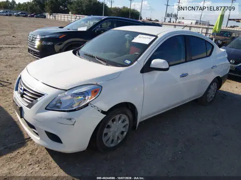 2014 Nissan Versa 1.6 Sv VIN 3N1CN7AP1EL877709 фото 2
