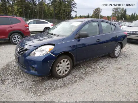 3N1CN7AP8EL818589 — 2014 Nissan Versa, фото 3 с аукциона IAAI, Левая / Правая сторона