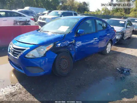3N1CN7AP6FL834341 — 2015 Nissan Versa, фото 3 с аукциона IAAI, Не указано