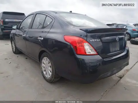 3N1CN7AP3FL885022 — 2015 Nissan Versa, фото 4 с аукциона IAAI, Правый бок