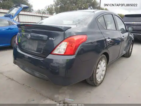 3N1CN7AP3FL885022 — 2015 Nissan Versa, фото 5 с аукциона IAAI, Правый бок