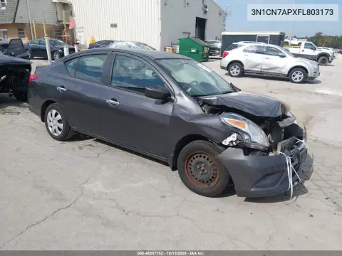 3N1CN7APXFL803173 — 2015 Nissan Versa, Передняя часть, фото до ремонта