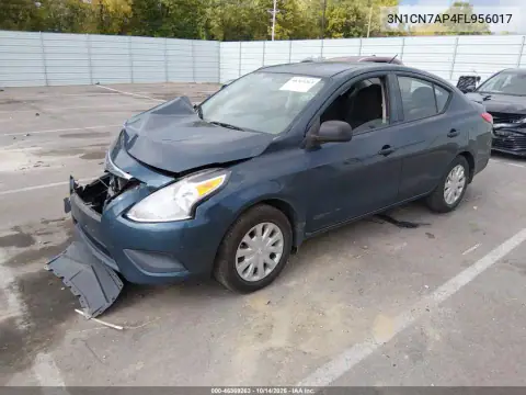 3N1CN7AP4FL956017 — 2015 Nissan Versa, фото 3 с аукциона IAAI, Передняя и задняя части