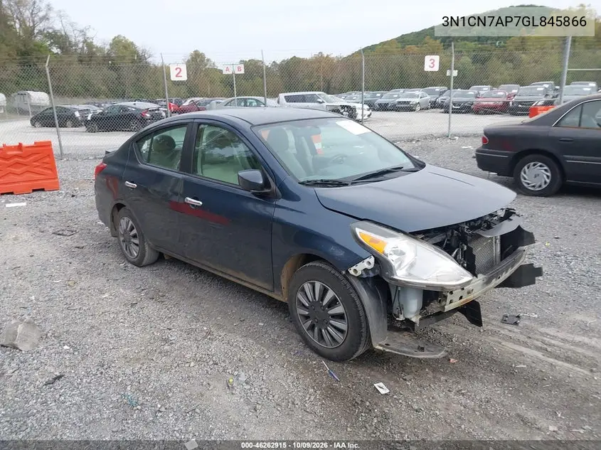 2016 Nissan Versa 1.6 Sv VIN 3N1CN7AP7GL845866 фото 2