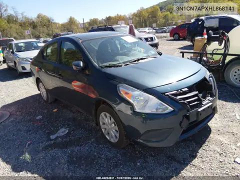 3N1CN7APXHL868141 — 2017 Nissan Versa, Передняя часть, фото до ремонта