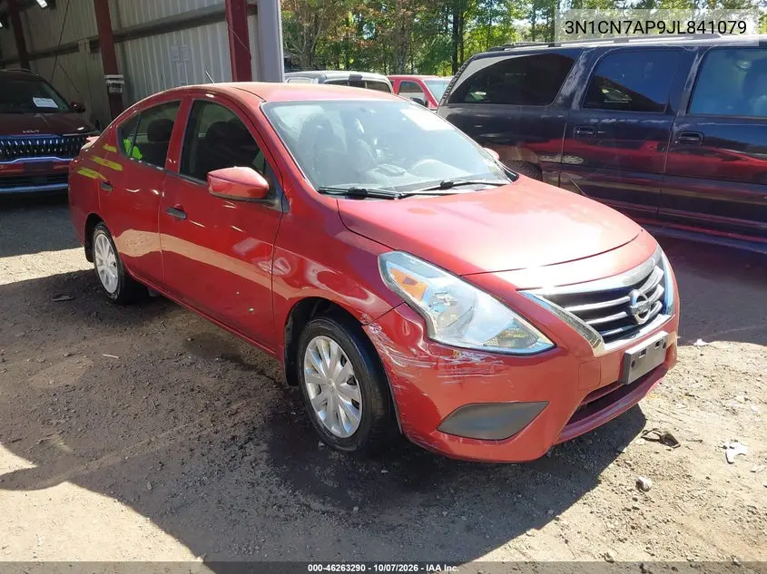 2018 Nissan Versa 1.6 S+ VIN 3N1CN7AP9JL841079 фото 2