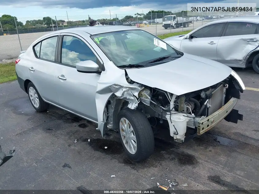 2018 Nissan Versa 1.6 Sv VIN 3N1CN7AP5JL859434 фото 2